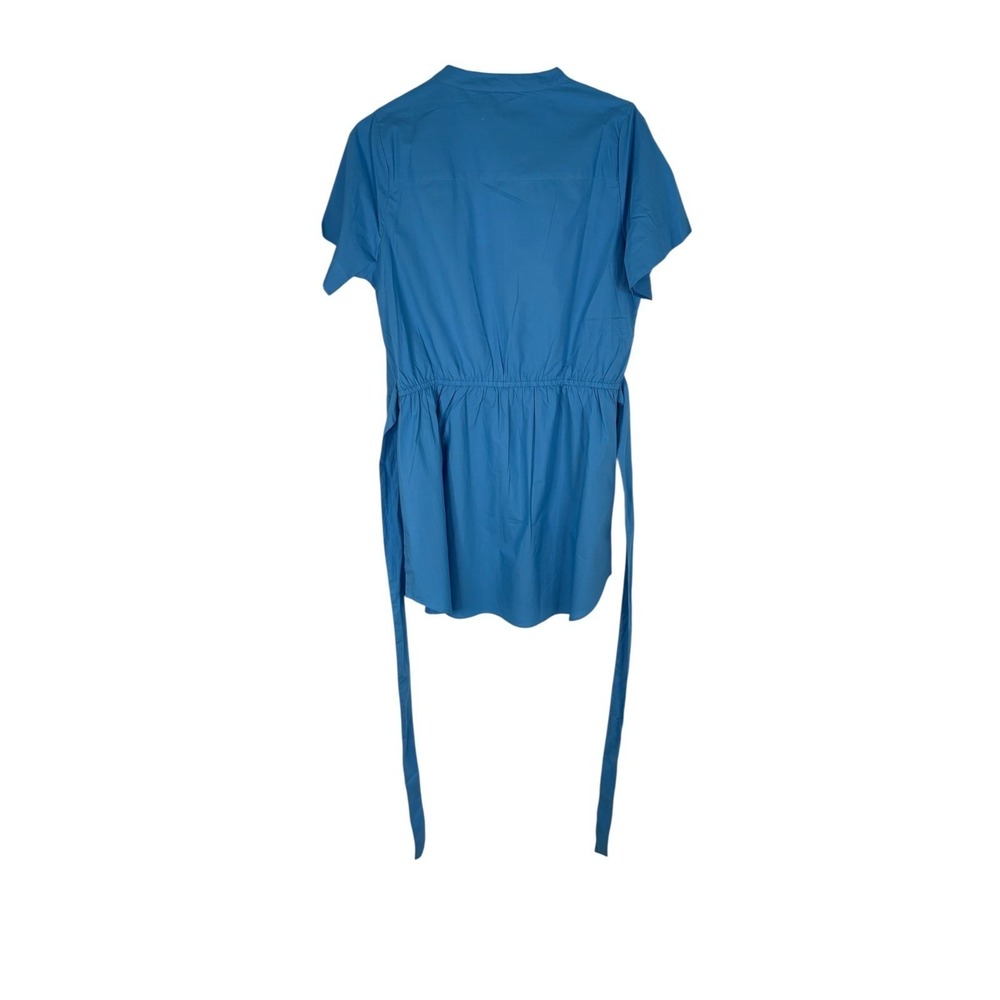 NWT Olivia James Womens Blue Belt Flap Pocket Utility Chic Mini Dress Size Large - Picture 9 of 16